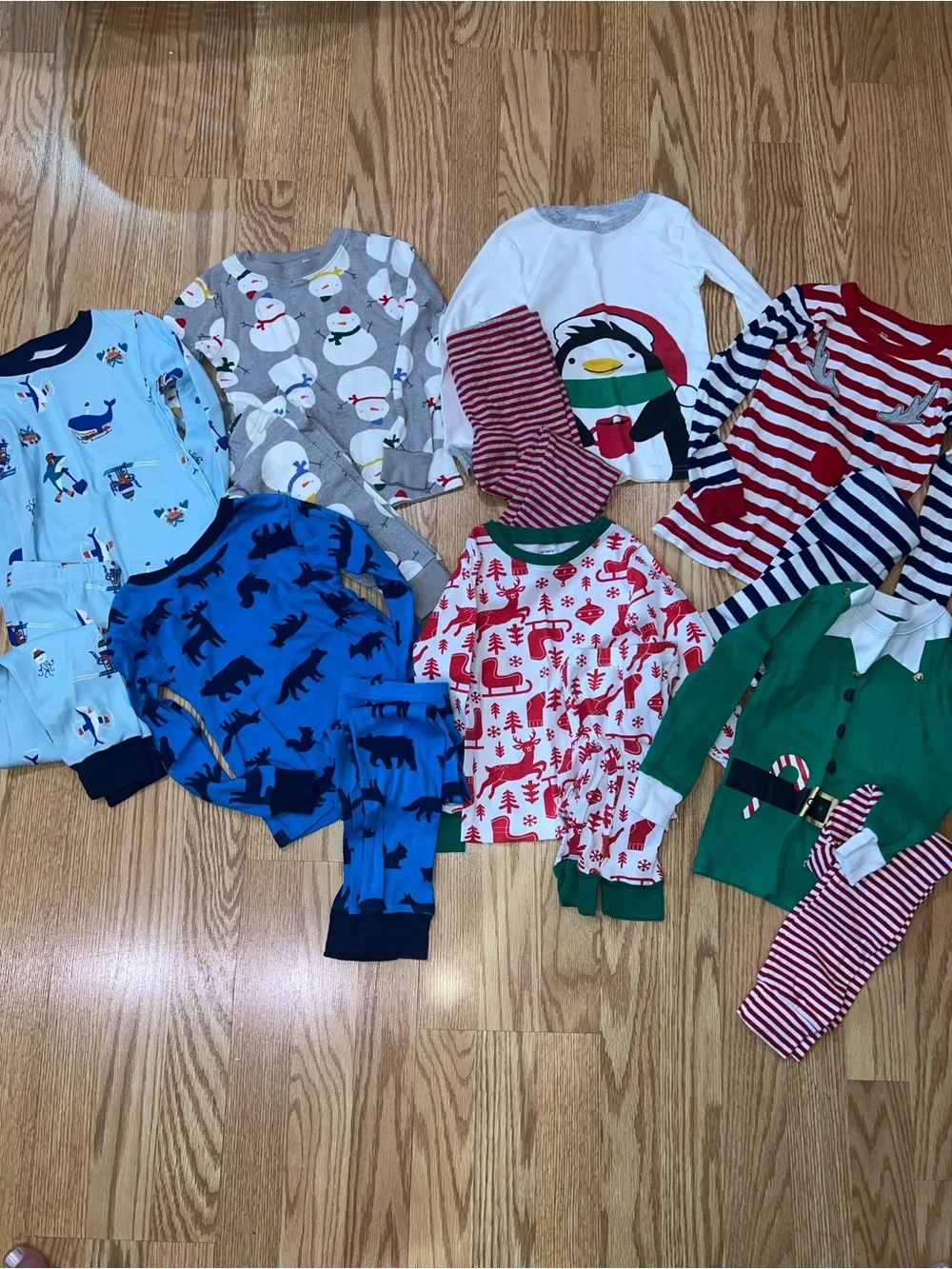 4T Winter/Christmas Holiday Pajama Bundle